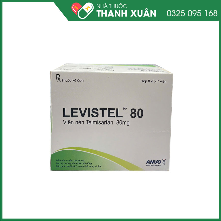 Levistel 80 - Điều trị tăng huyết áp vô căn, phòng ngừa bệnh tim mạch